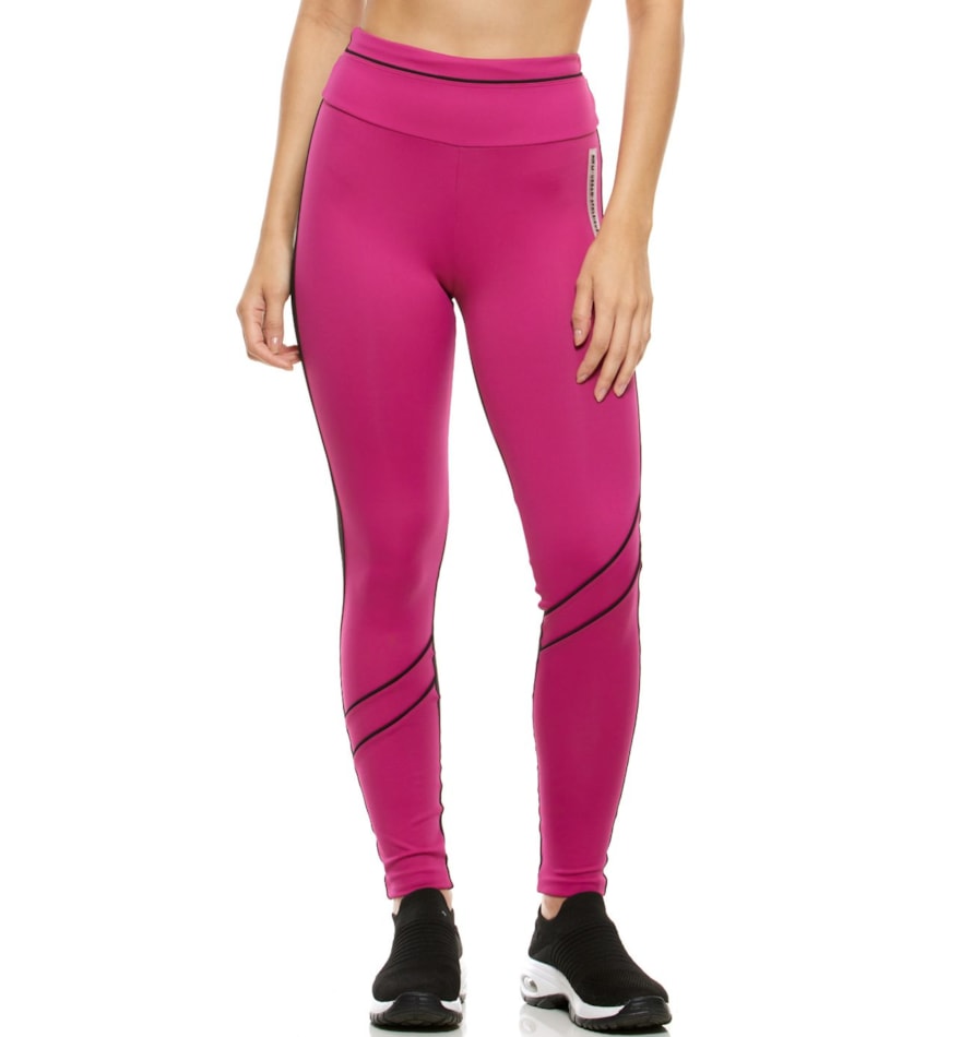 CALÇA LEGGING MADALENA ROSA ORQUIDEA / PRETA CALÇA LEGGING MADALENA ROSA ORQUIDEA / PRETA