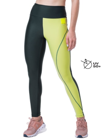 CALÇA LEGGING MATCH VERDE ESCURO / CITRUS CALÇA LEGGING MATCH VERDE ESCURO / CITRUS