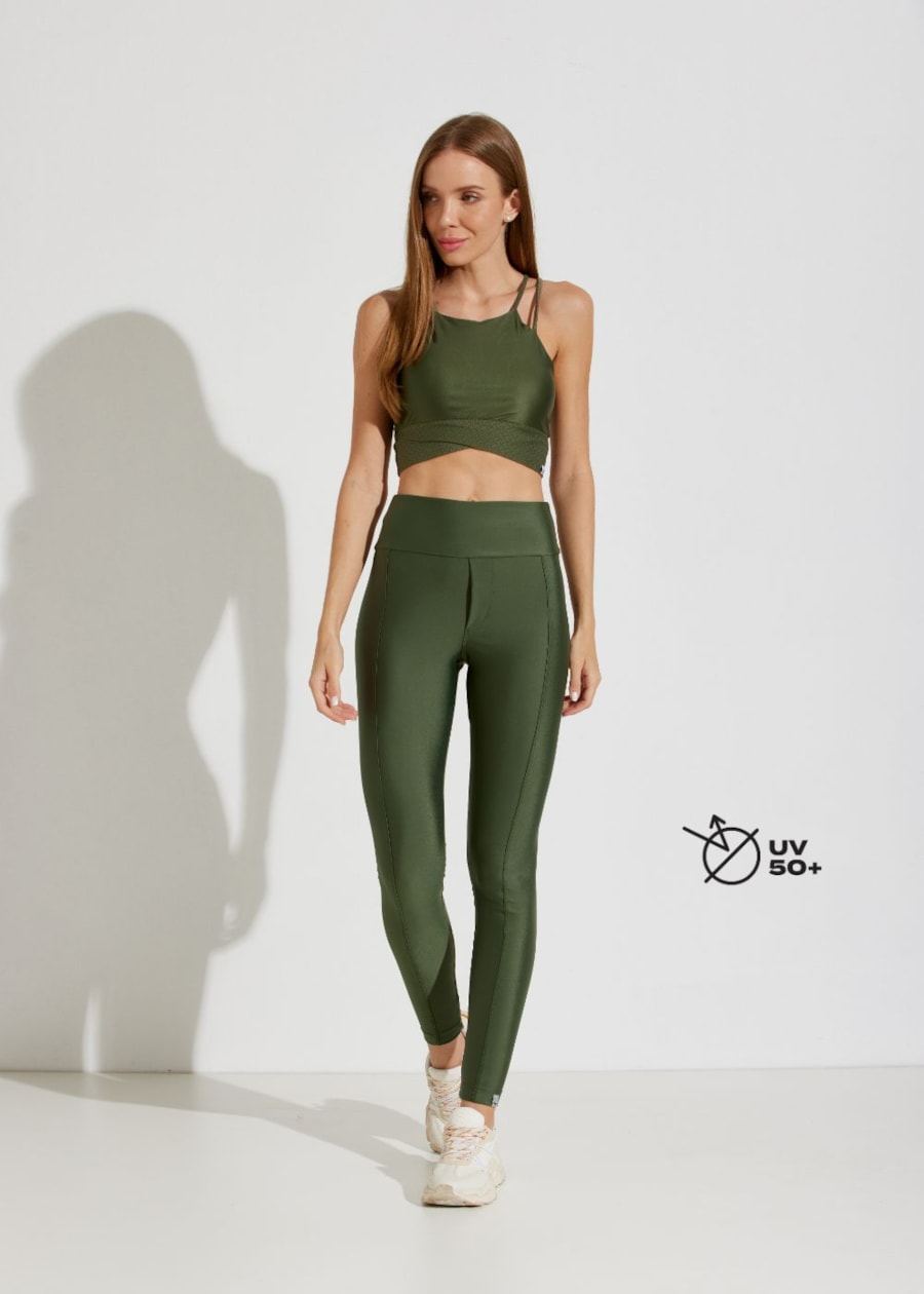 CALÇA LEGGING MONTARIA BEAUTÈ VERDE MILITAR