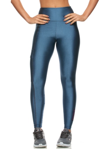 CALÇA LEGGING PAINT AZUL COM BOLSO