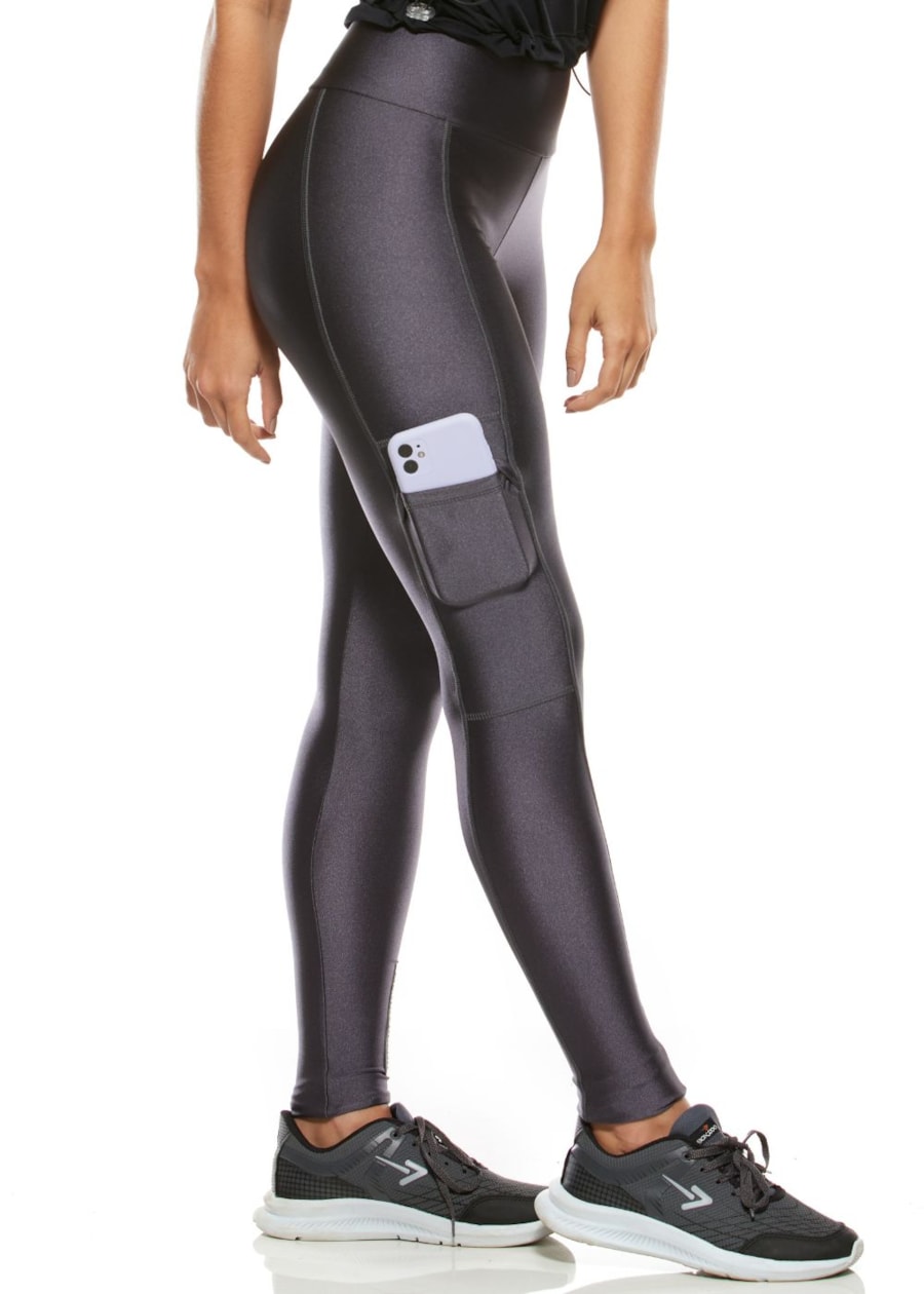 CALÇA LEGGING PAINT GRAFITE COM BOLSO