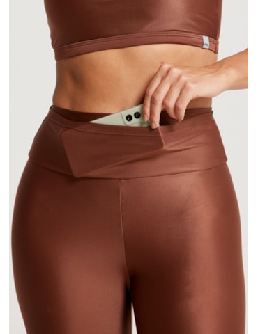 CALÇA LEGGING PLAY ATK MARROM CAPPUCCINO