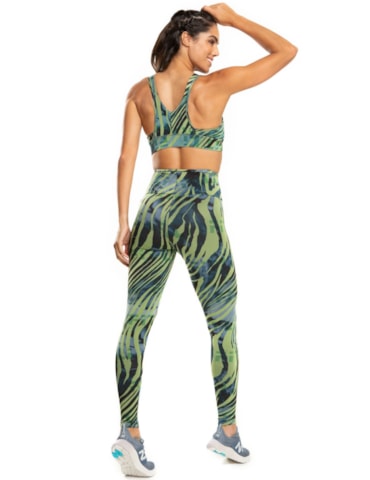 CALÇA LEGGING POSTER VERDE ZEBRA