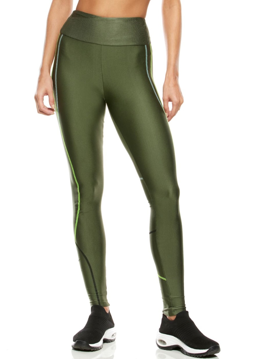 CALÇA LEGGING POWER VERDE METÁLICO CALÇA LEGGING POWER VERDE METÁLICO