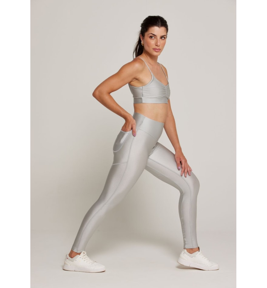 CALÇA LEGGING PUSH TRL PRATA