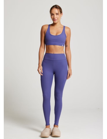CALÇA LEGGING RISE TX AZUL NETUNO