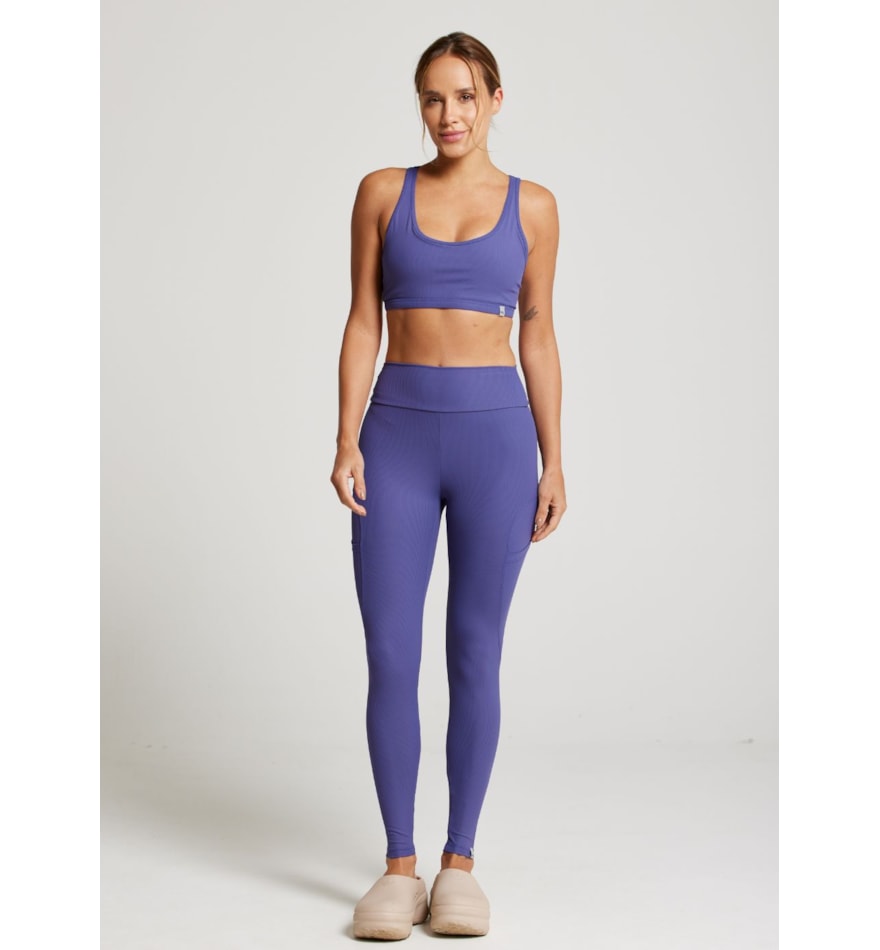 CALÇA LEGGING RISE TX AZUL NETUNO CALÇA LEGGING RISE TX AZUL NETUNO