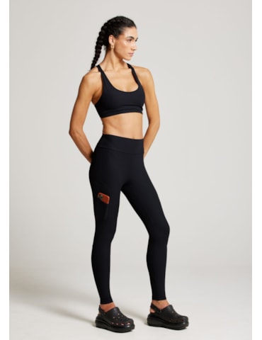 CALÇA LEGGING RISE TX PRETO
