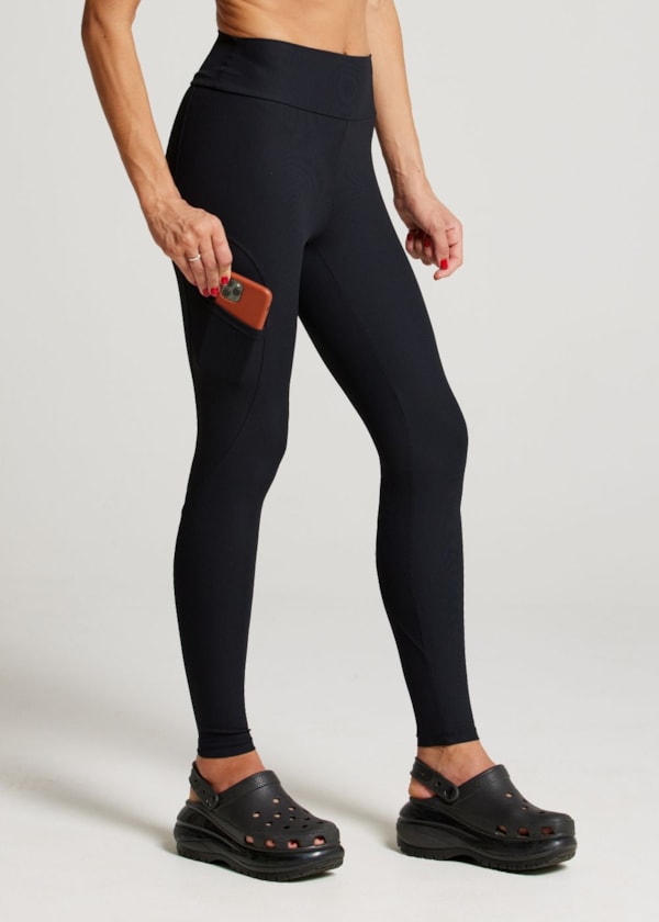 CALÇA LEGGING RISE TX PRETO