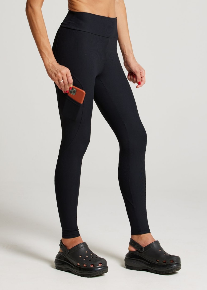 CALÇA LEGGING RISE TX PRETO CALÇA LEGGING RISE TX PRETO