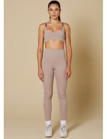 CALÇA LEGGING RITMO MARROM CAPUCCINO