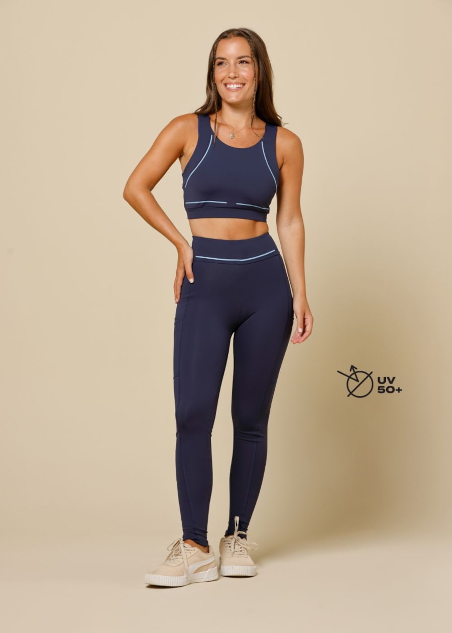 CALÇA LEGGING RJ AZUL MARINHO