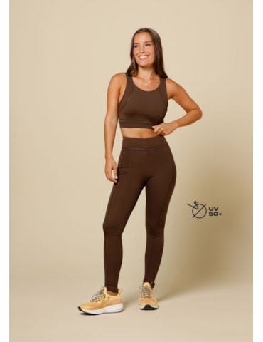 CALÇA LEGGING RJ MARROM CALÇA LEGGING RJ MARROM
