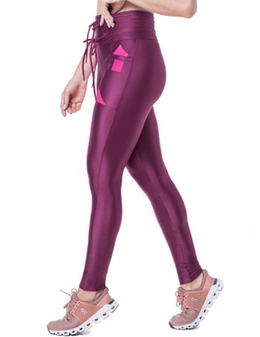 CALÇA LEGGING ROAD ROSA VIOLETA