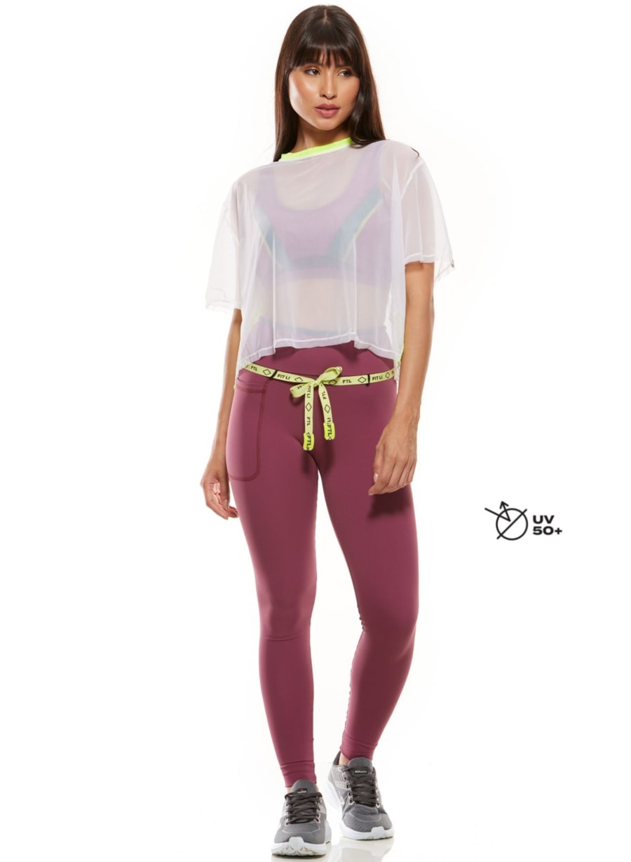 CALÇA LEGGING RUSH ROSA VIOLETA