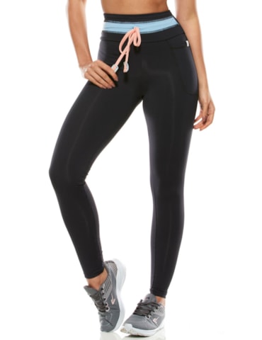 CALÇA LEGGING SENSATION PRETA COM BOLSO