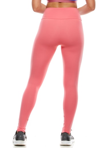 CALÇA LEGGING SENSATION ROSA GOIABA COM BOLSO