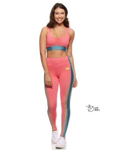 CALÇA LEGGING SPORTFUN GOIABA