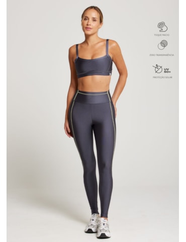 CALÇA LEGGING SUNSHINE TRL CINZA ESCURO