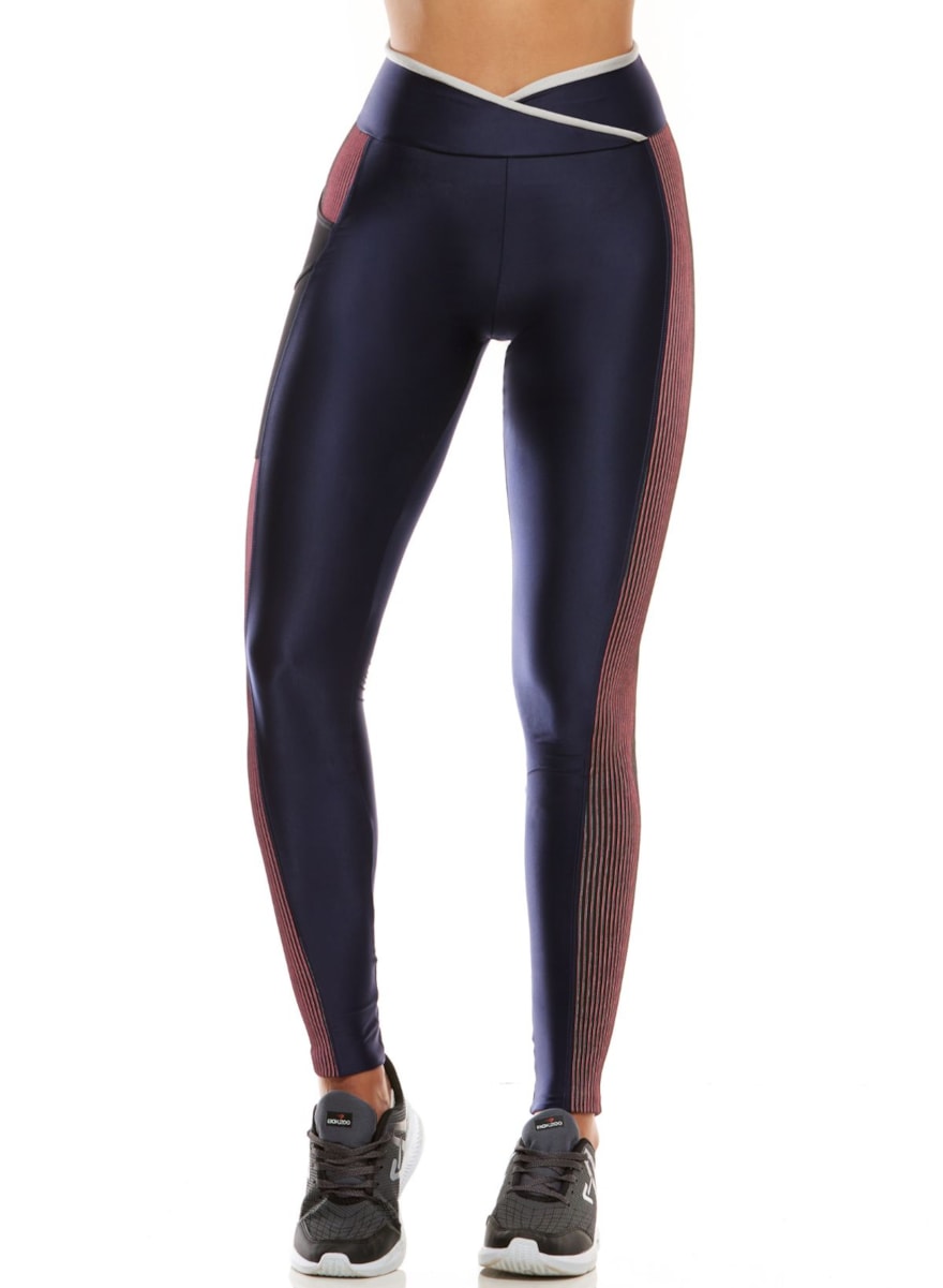 CALÇA LEGGING TECH 3D AZUL MARINHO