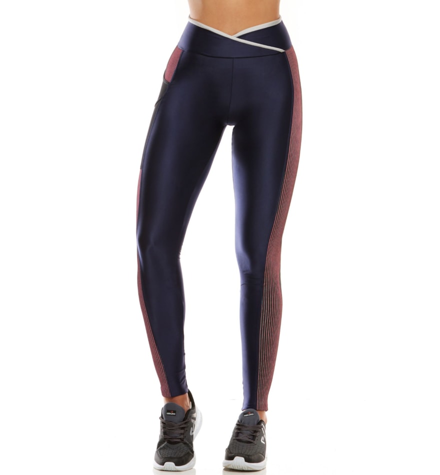 CALÇA LEGGING TECH 3D AZUL MARINHO CALÇA LEGGING TECH 3D AZUL MARINHO
