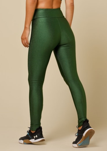 CALÇA LEGGING TEXTURA STILO DRI VERDE MILITAR