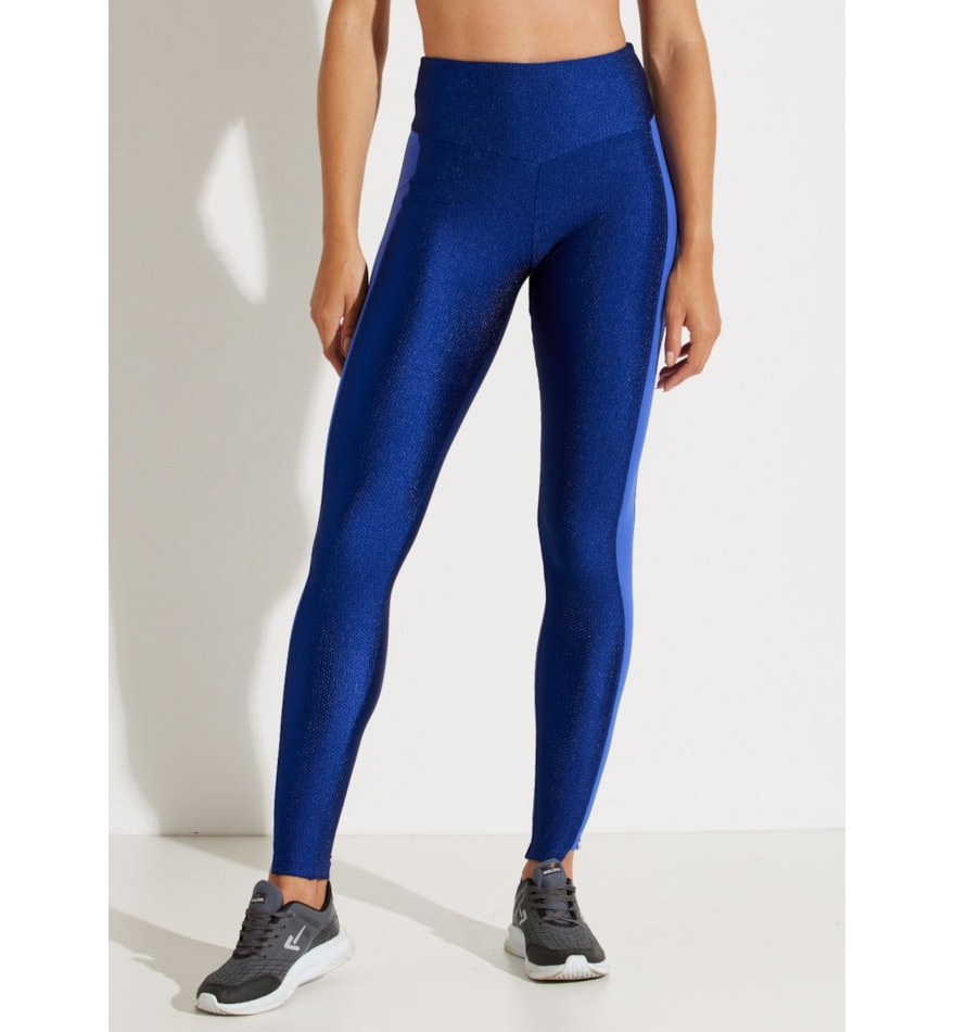 CALÇA LEGGING TEXTURIZADA COM CÓS ALTO BIARRITZ AZUL MARINHO CALÇA LEGGING TEXTURIZADA COM CÓS ALTO BIARRITZ AZUL MARINHO