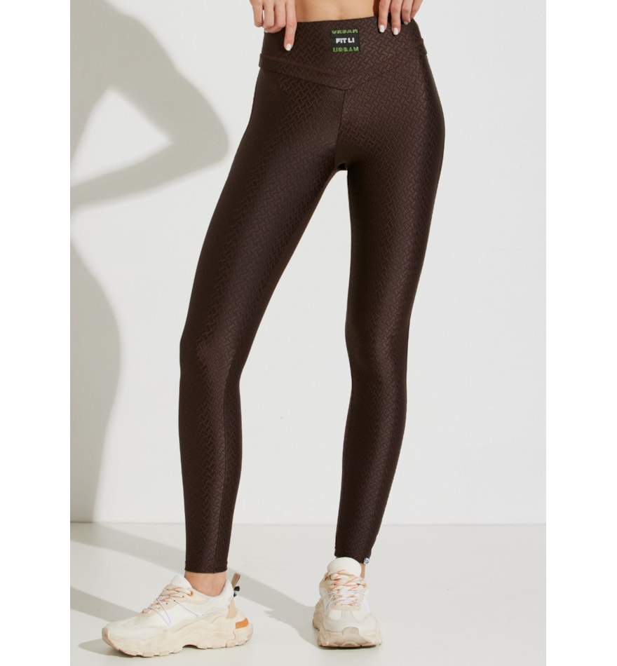 CALÇA LEGGING TEXTURIZADA NOTRE DAME MARROM