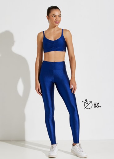CALÇA LEGGING TEXTURIZADA STILO AZUL MARINHO