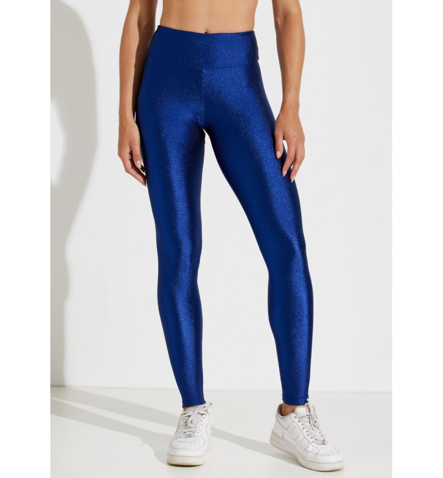 CALÇA LEGGING TEXTURIZADA STILO AZUL MARINHO