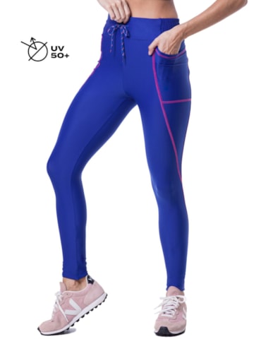 CALÇA LEGGING TOGETHER AZUL INDIGO CALÇA LEGGING TOGETHER AZUL INDIGO