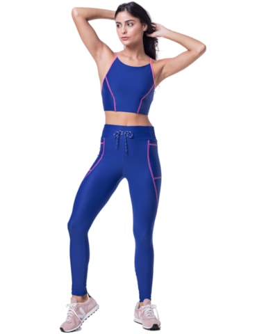 CALÇA LEGGING TOGETHER AZUL INDIGO CALÇA LEGGING TOGETHER AZUL INDIGO