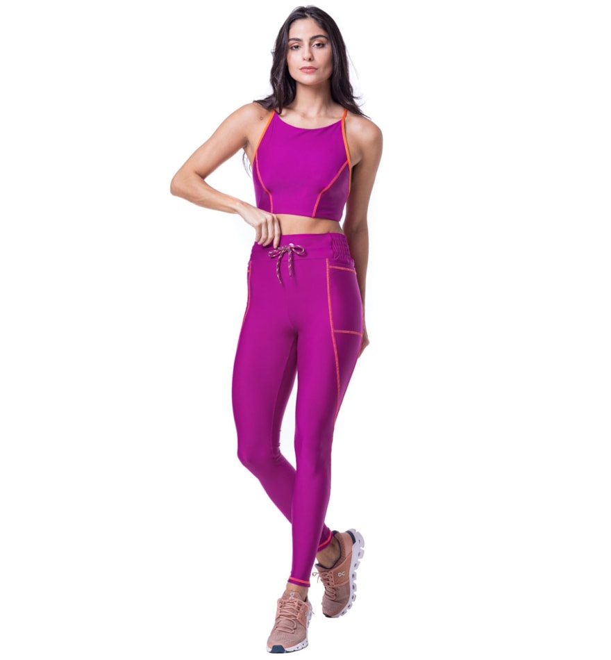 CALÇA LEGGING TOGETHER FUCHSIA