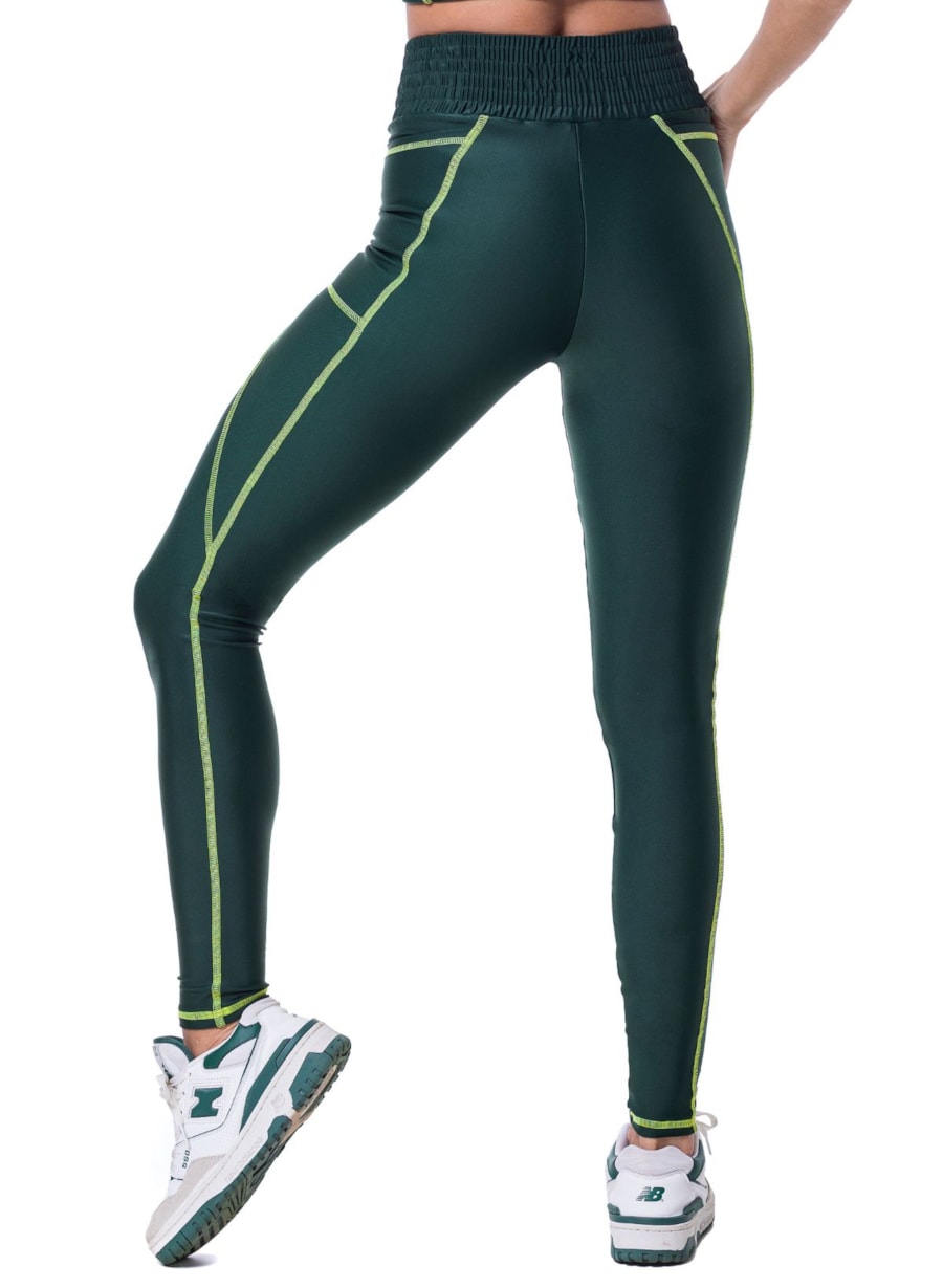 CALÇA LEGGING TOGETHER VERDE ESCURO