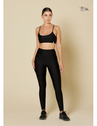 CALÇA LEGGING TROPICALE PRETO