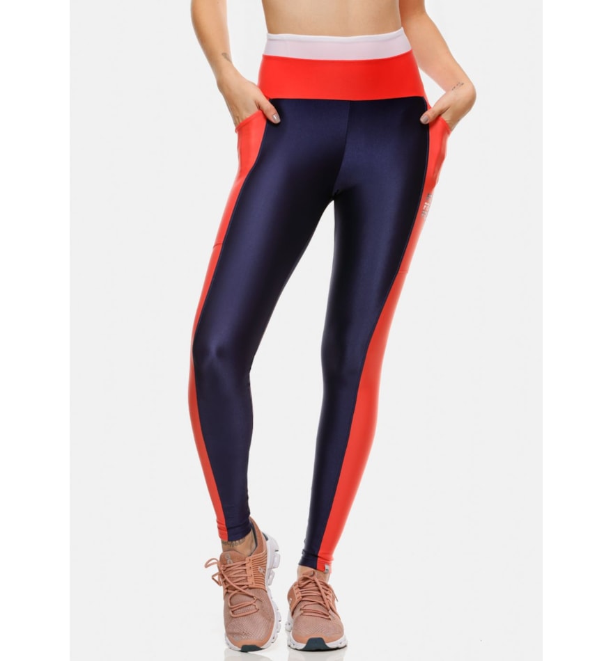 CALÇA LEGGING VERSE AZUL MARINHO CALÇA LEGGING VERSE AZUL MARINHO