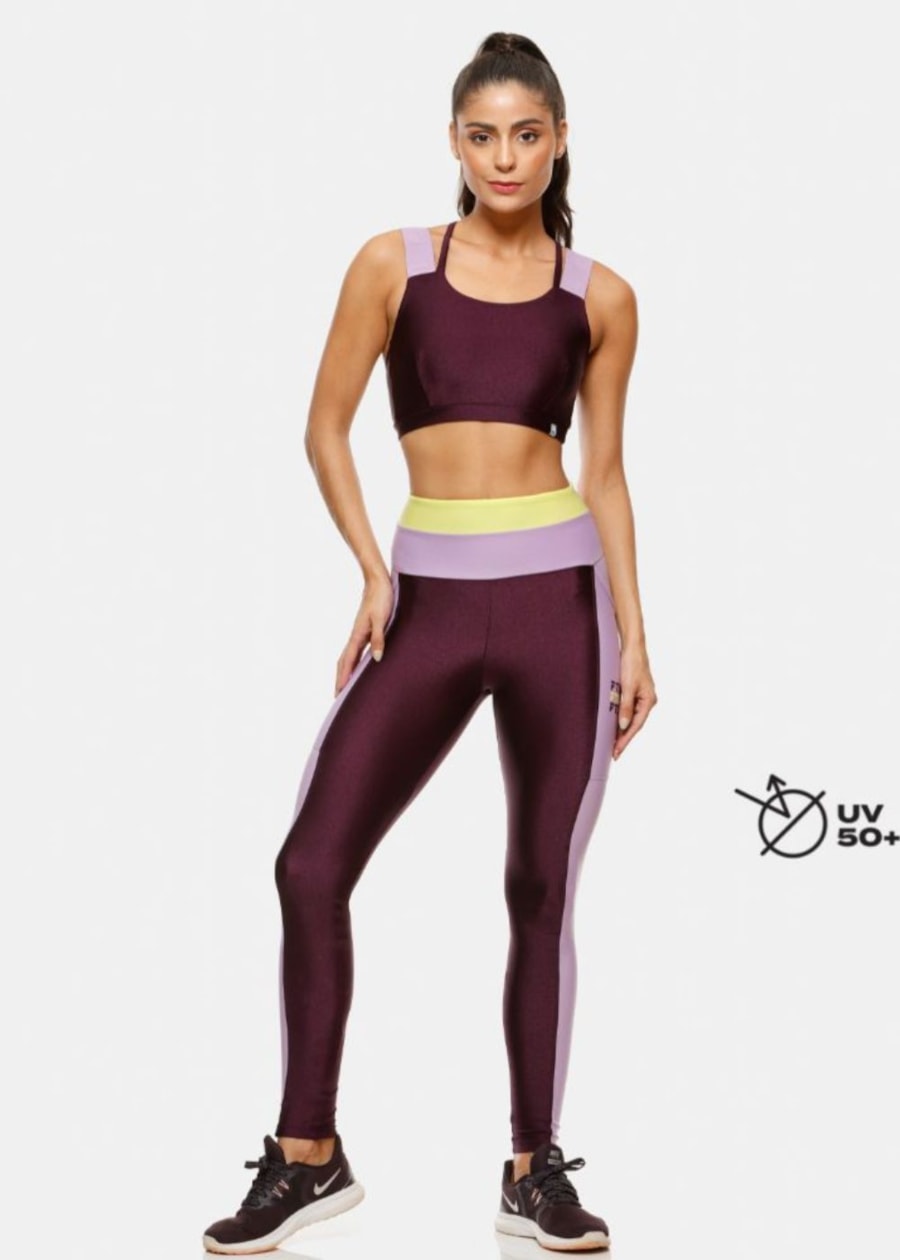 CALÇA LEGGING VERSE ROXO