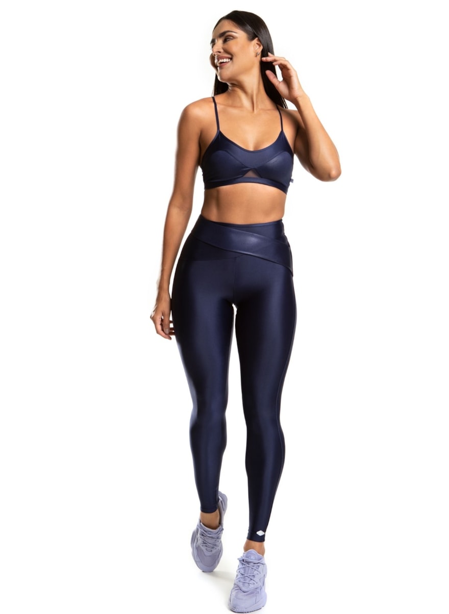 CALÇA LEGGING VIBRANTE MARINHO