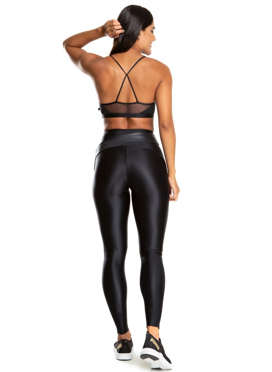 CALÇA LEGGING VIBRANTE PRETO
