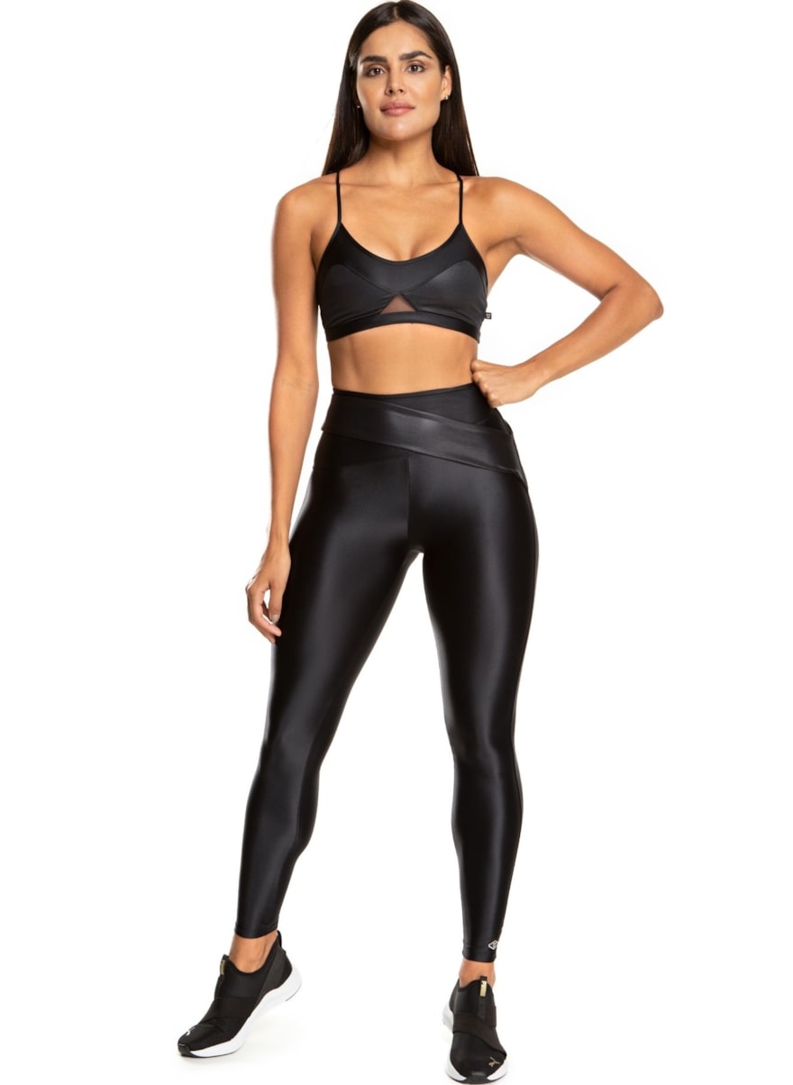 CALÇA LEGGING VIBRANTE PRETO CALÇA LEGGING VIBRANTE PRETO