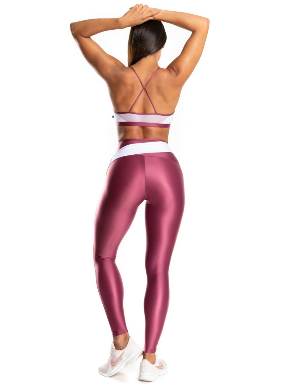 CALÇA LEGGING VIBRANTE ROSA VIOLETA