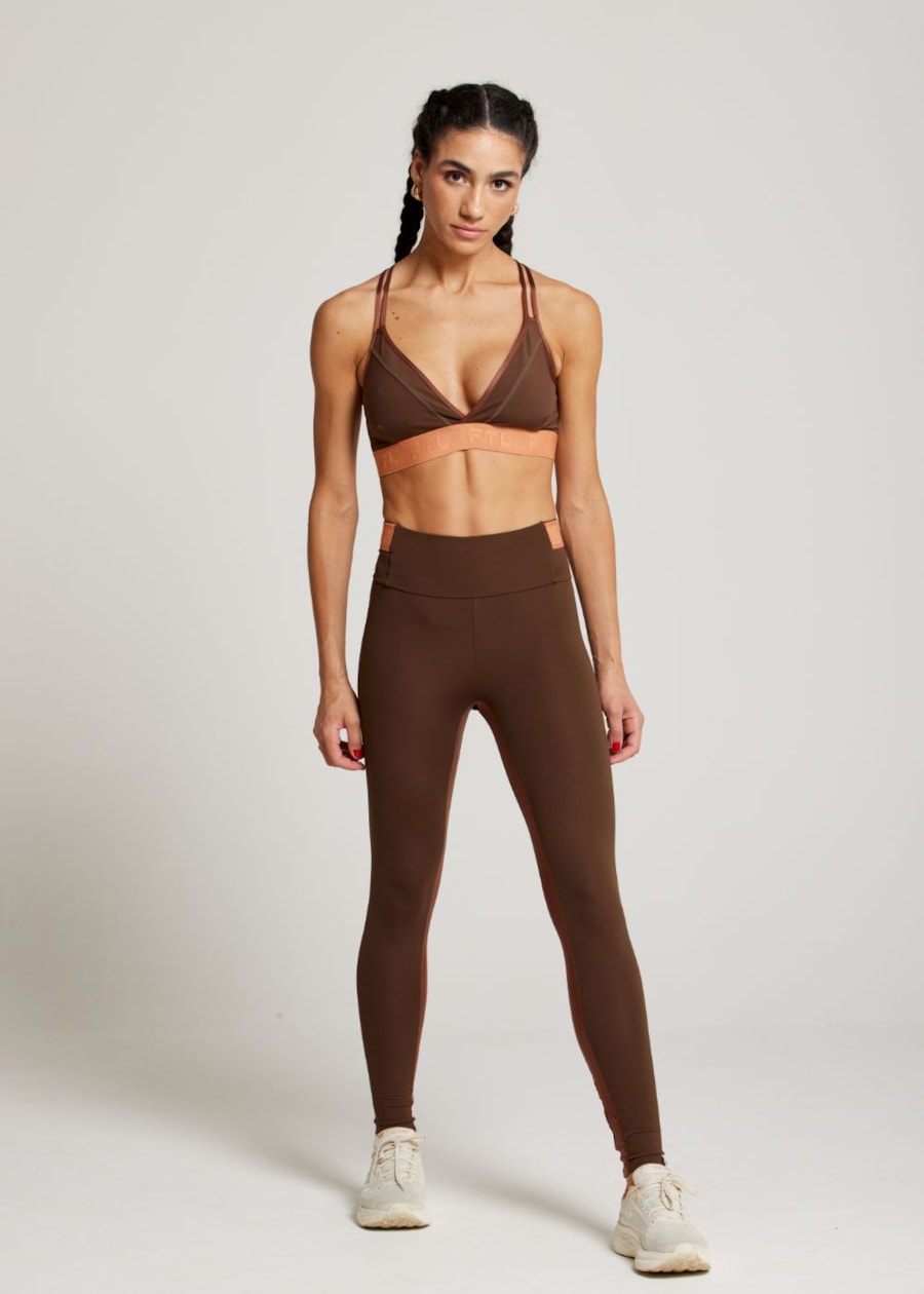 CALÇA LEGGING VITAMIN UP MARROM