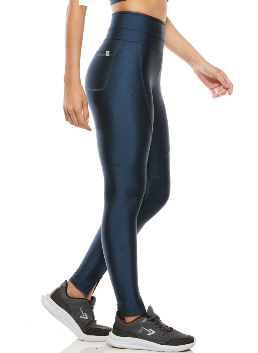 CALÇA LEGGING ZÍPER MARINHO SHARK