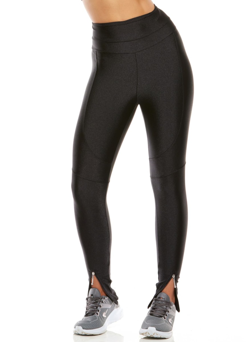 CALÇA LEGGING ZÍPER PRETA CALÇA LEGGING ZÍPER PRETA