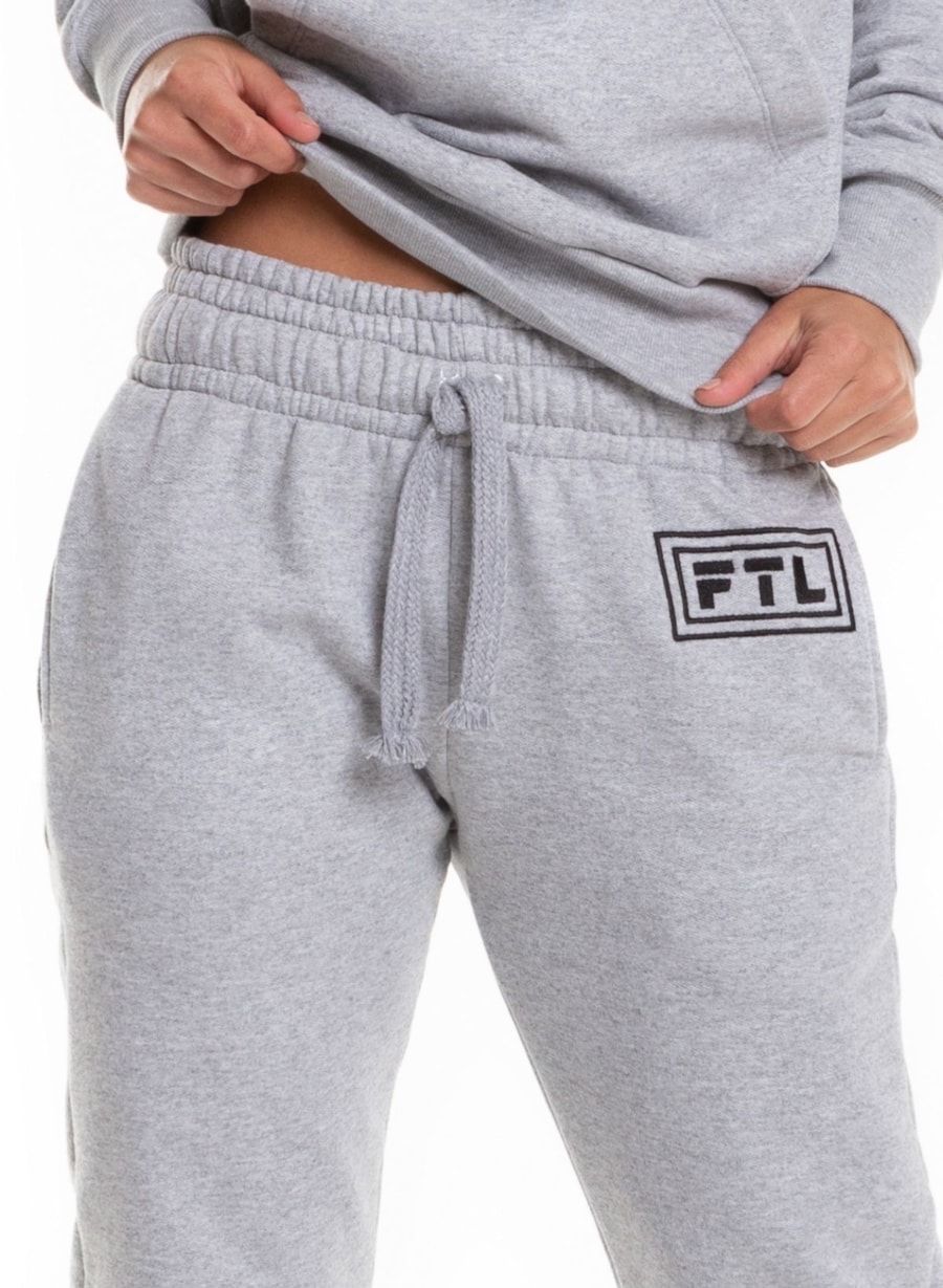 CALÇA MOLETOM ATO FEMININA MESCLA