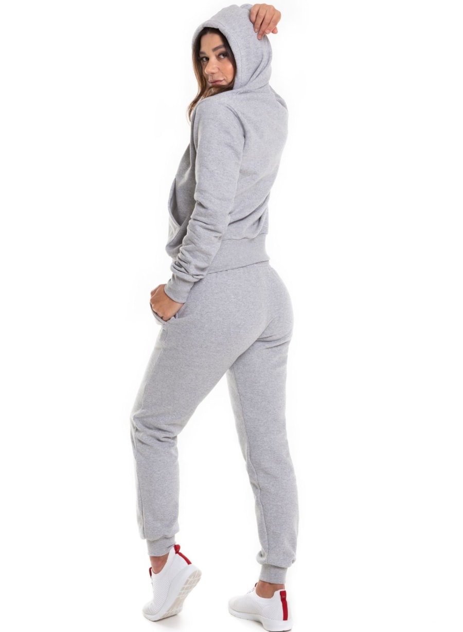 CALÇA MOLETOM ATO FEMININA MESCLA