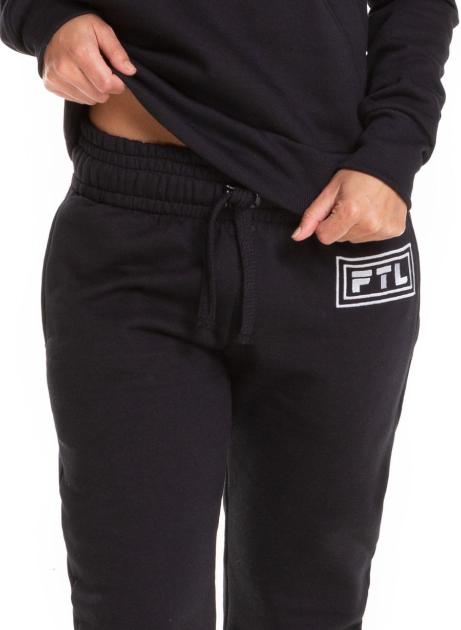 CALÇA MOLETOM ATO FEMININA PRETO