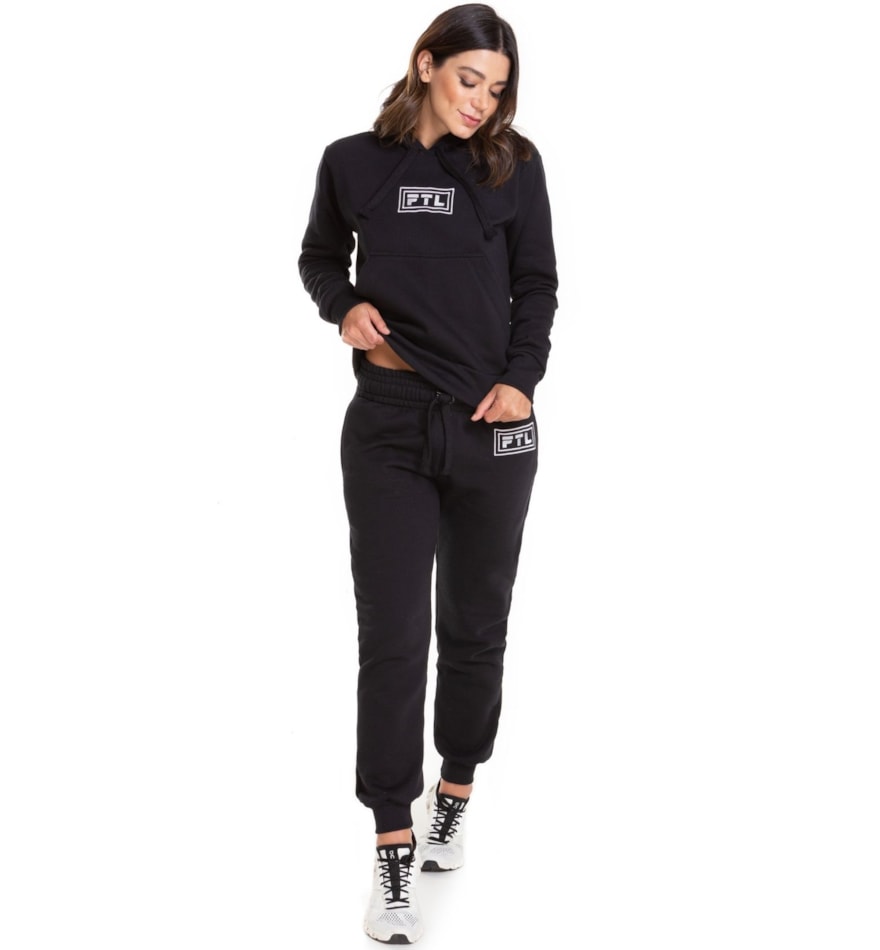 CALÇA MOLETOM ATO FEMININA PRETO CALÇA MOLETOM ATO FEMININA PRETO