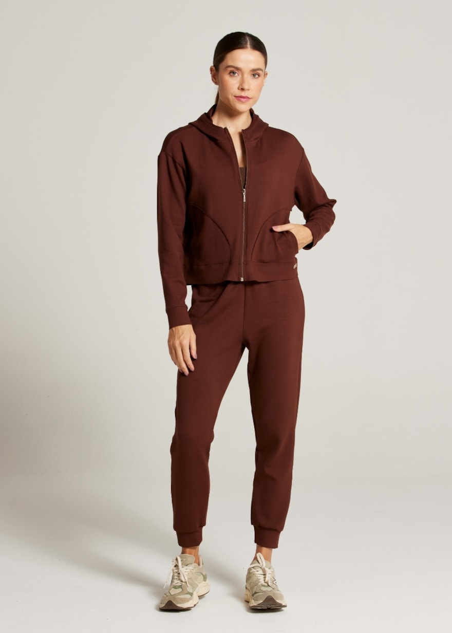 CALÇA MOLETOM ESSENCE - COFFEE