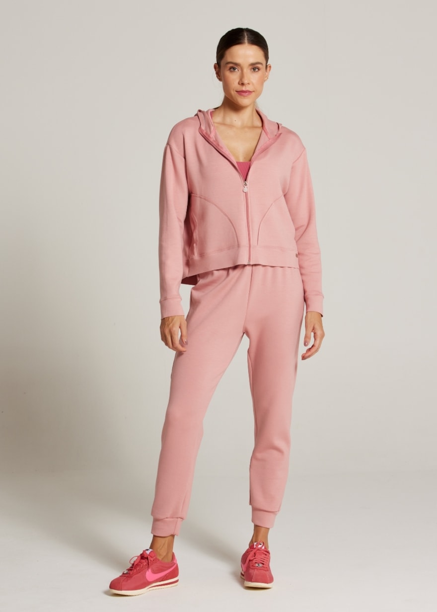 CALÇA MOLETOM ESSENCE - ROSÊ